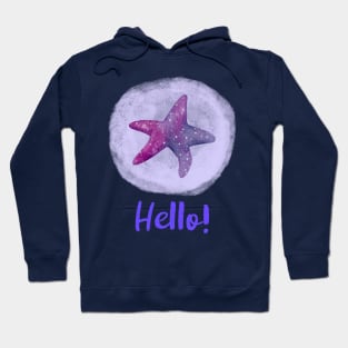 Watercolor Starfish - Hello Hoodie